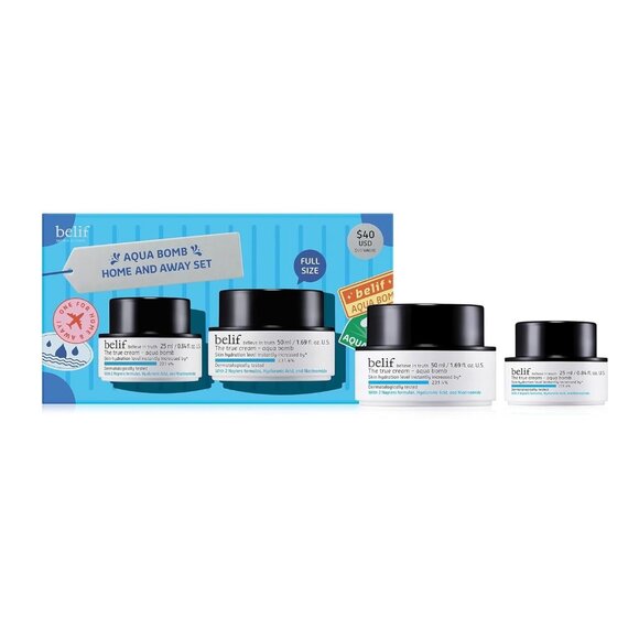 NEW Belif Aqua Bomb Home & Away Set CREAM*GEL 2 PCS/100%AUTHENTIC - Picture 1 of 8